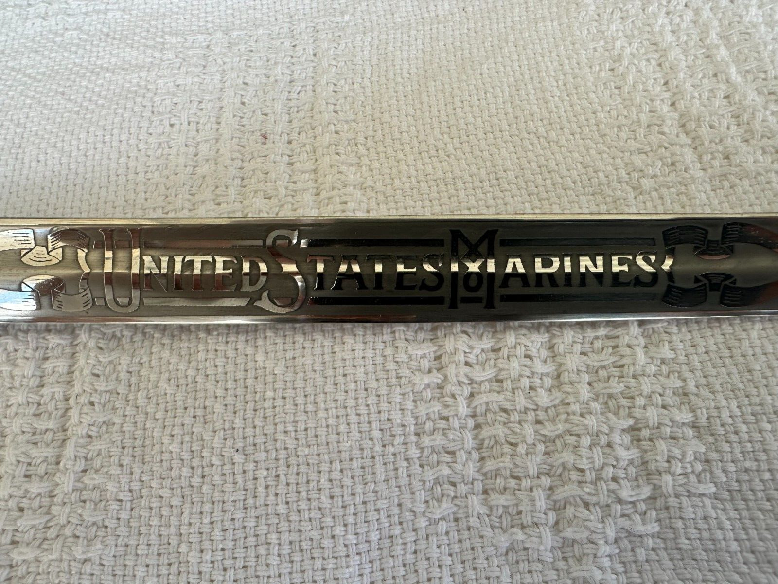 USMC Officers Sword by Marlow White with WKC German Stainless Steel. (RARE)