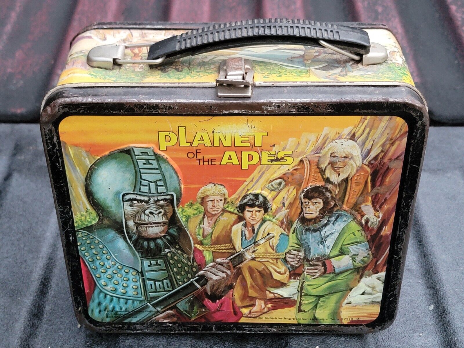 Vintage 1974 Planet Of The Apes Lunchbox -  Rare HTF Aladdin Industries