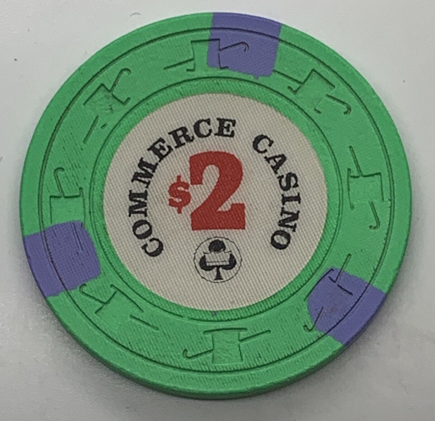 Commerce Casino - $2 Gaming Chip - Commerce California - Paulson H&C LCV