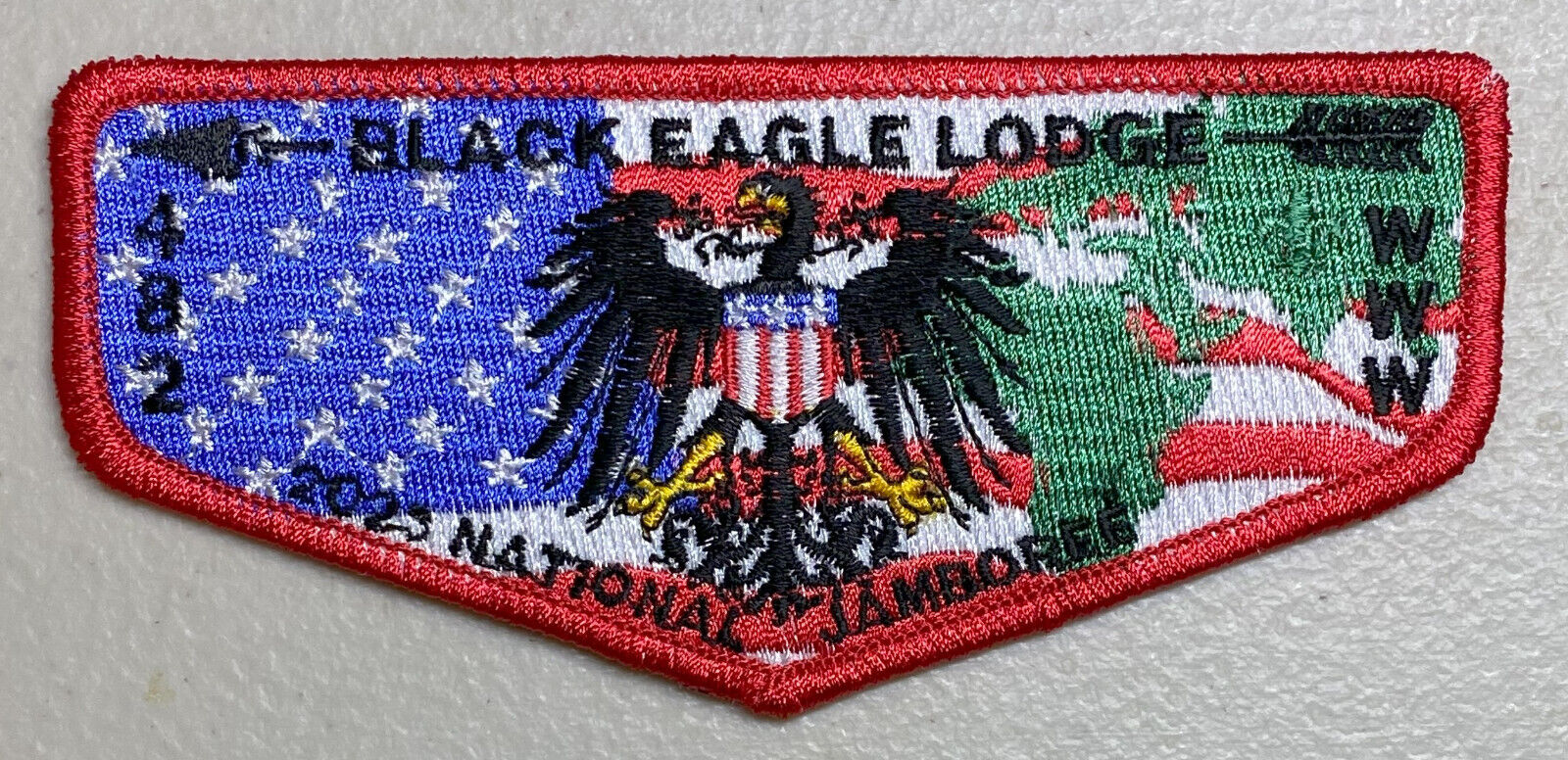 2023 National Jamboree Transatlantic Council Black Eagle Lodge Red Flap