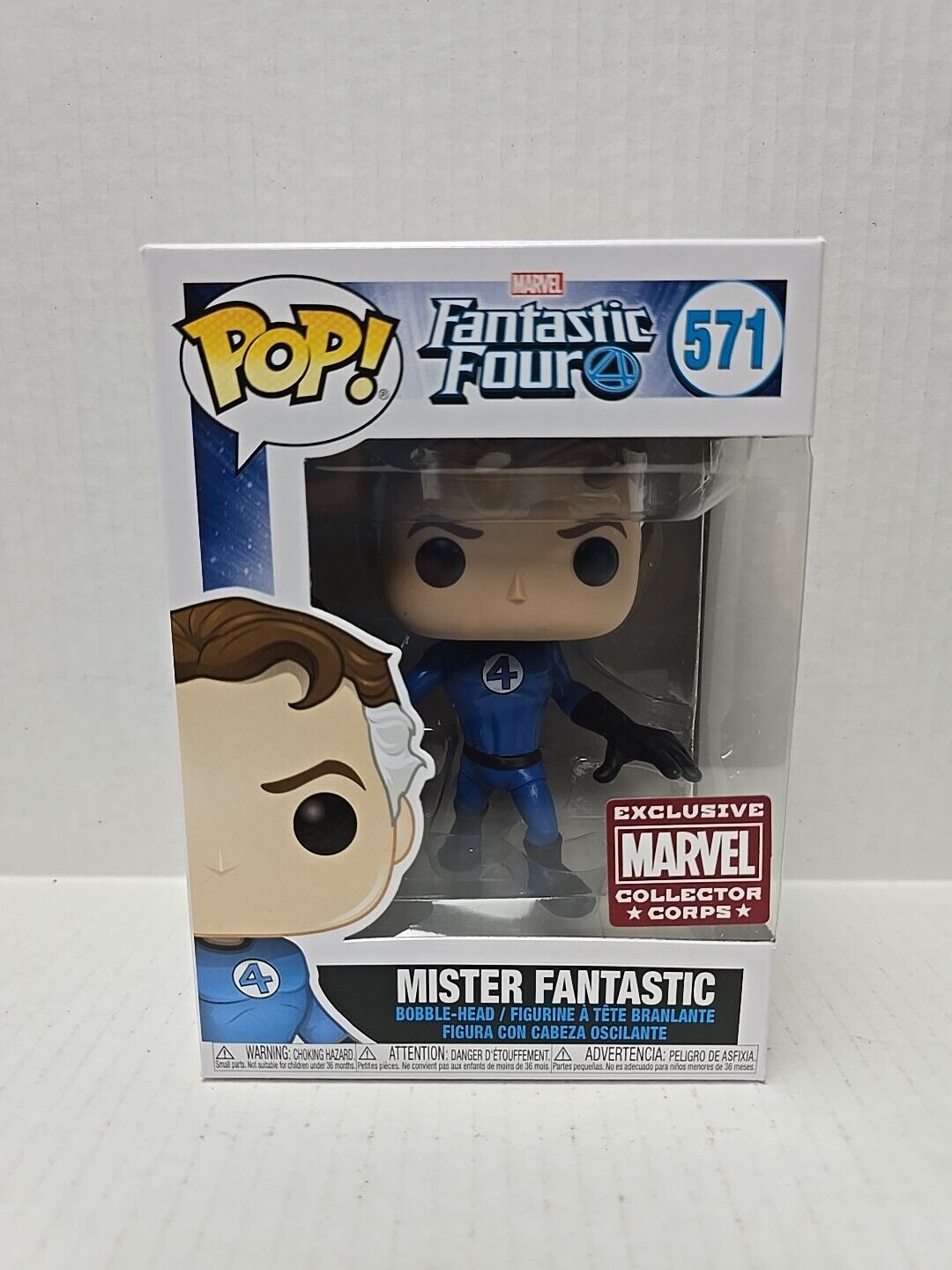 Funko POP Fantastic Four Mister Fantastic 571 Marvel Collector Corps­ Exclusive