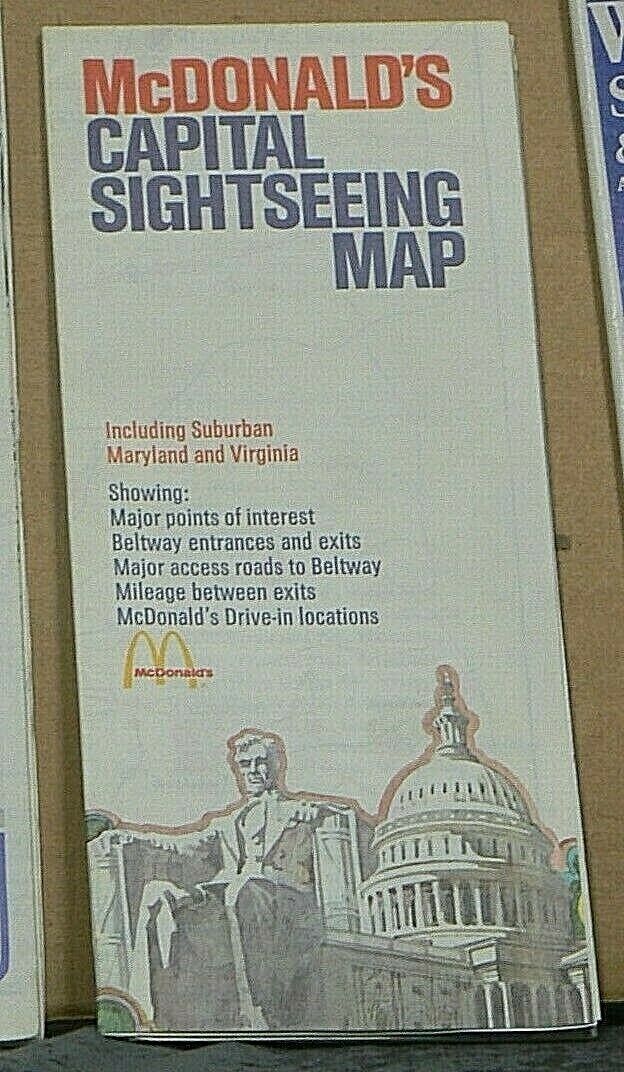 1970\'s McDonald\'s Capital Sightseeing Map