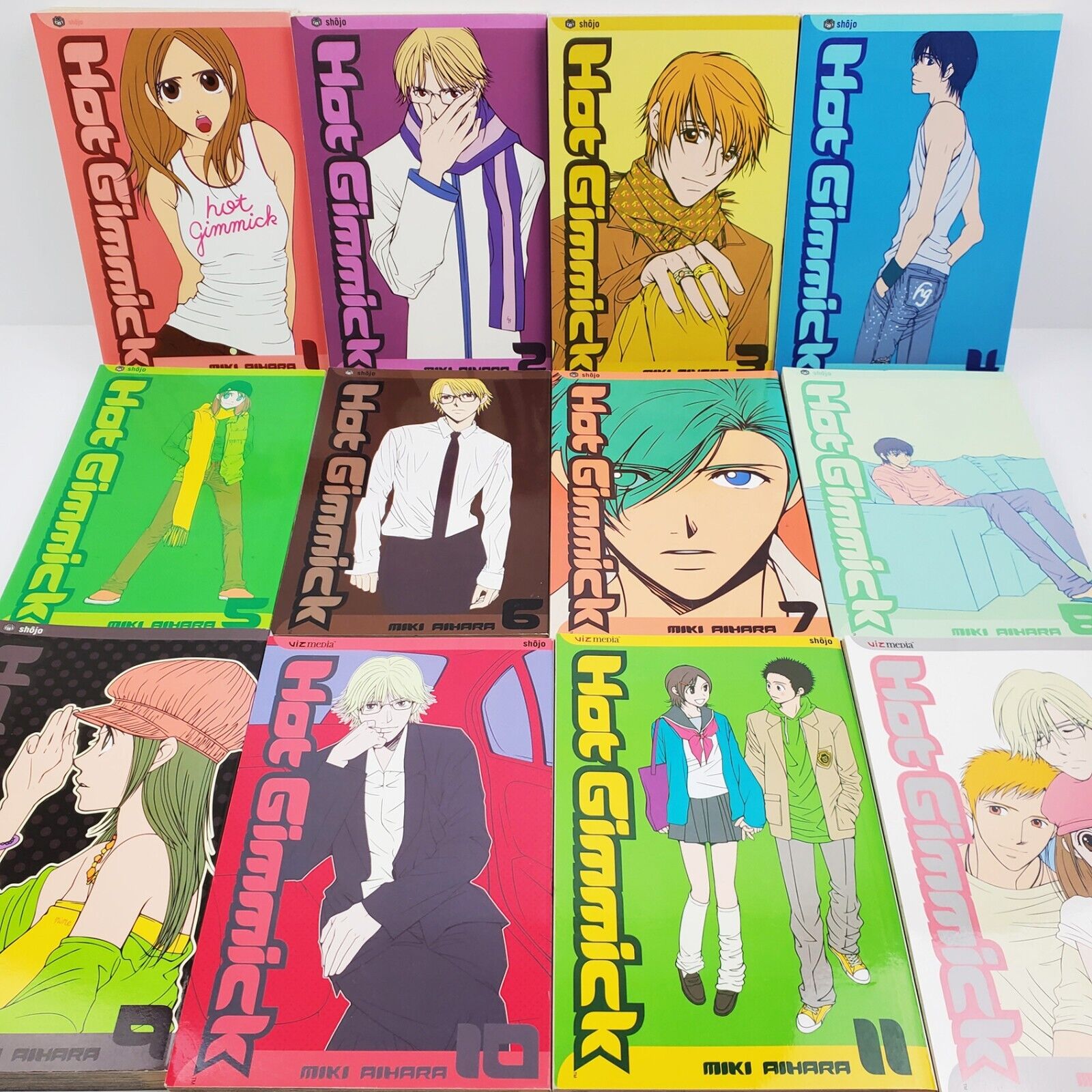 Hot Gimmick Manga Miki Aihara Complete Full 1-12 Set VIZ Shojo Edition Books