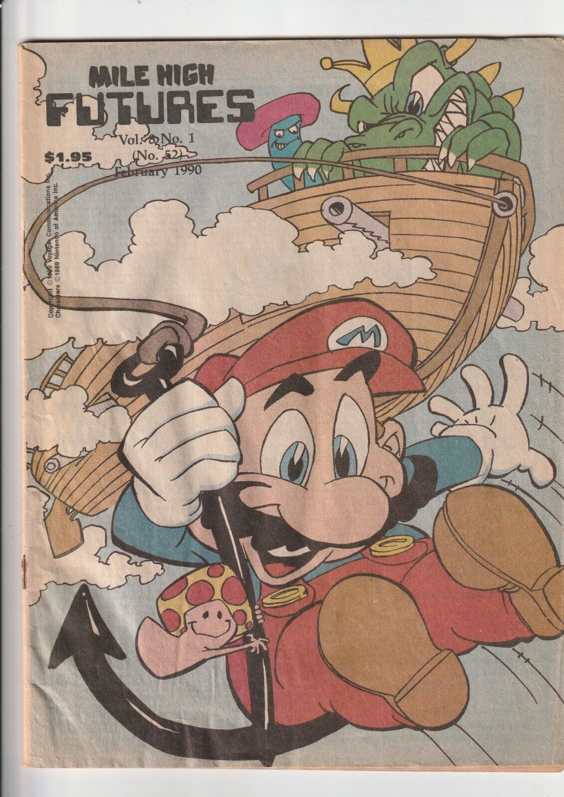Mile High Futures #52 Feb 1990 Super Mario Cover precede Nintendo Comics System