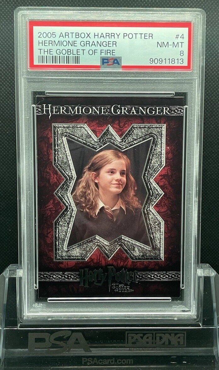 2005 Artbox Harry Potter Hermione Granger Goblet Of Fire #4 Emma Watson PSA 8