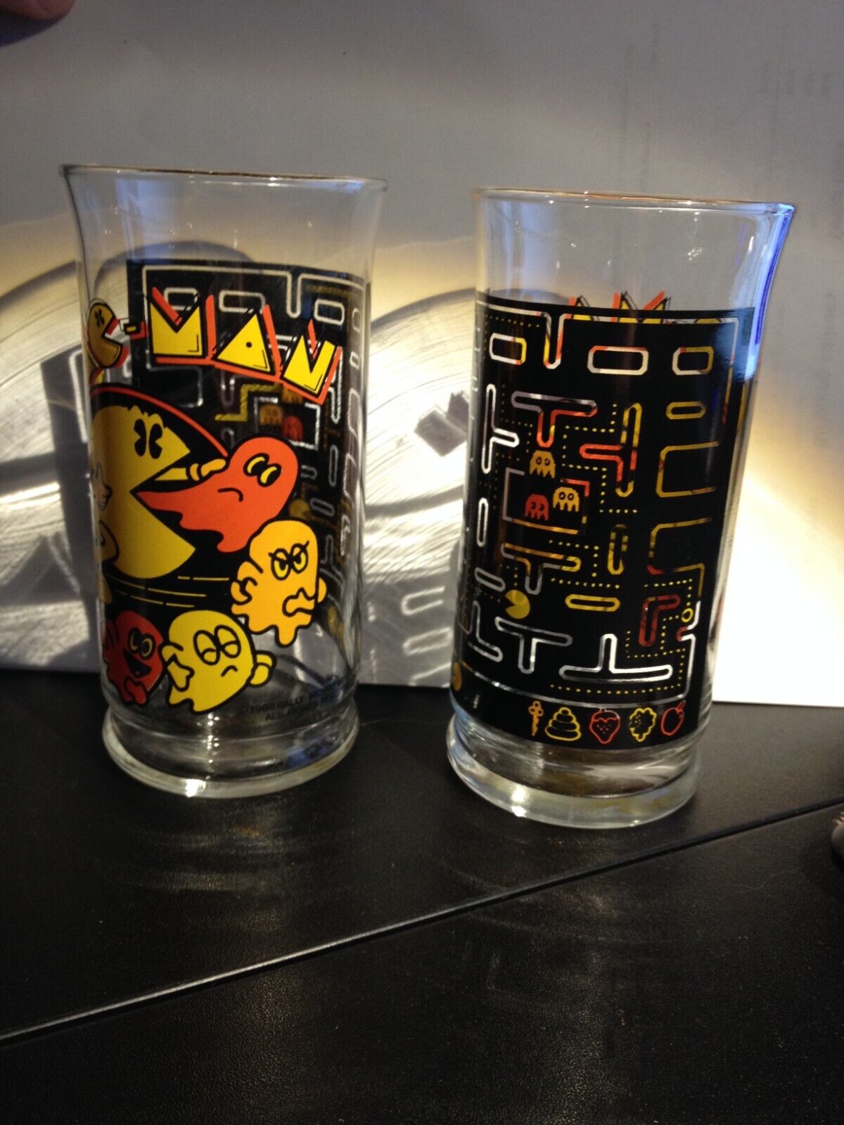 Vintage PAC-MAN Drinking Glass From 1980 Bally Midway Mfg. Co.