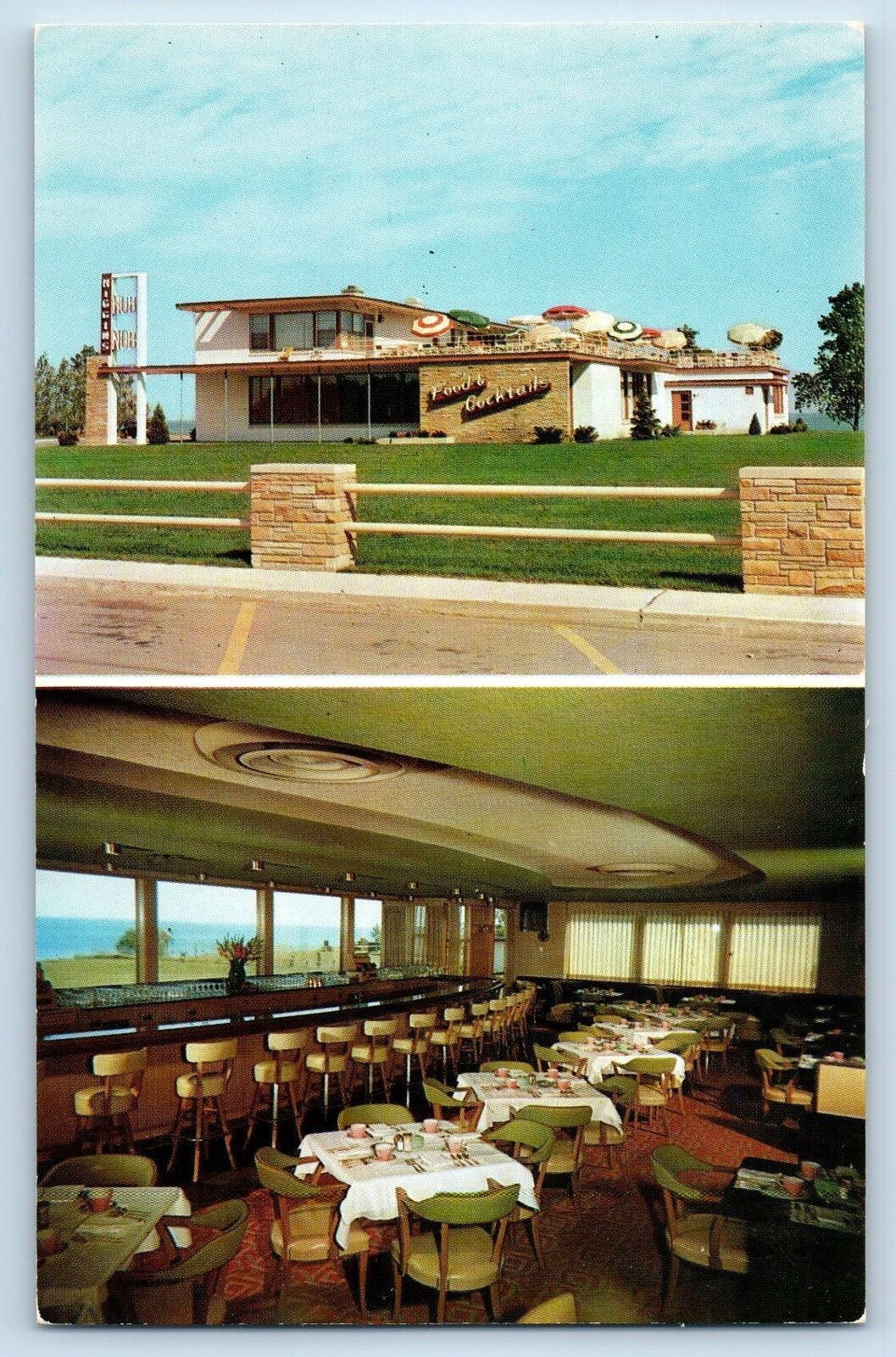 c1950\'s Kenosha Wisconsin Higgins Hobnob Wine & Dine Multiview Interior Postcard