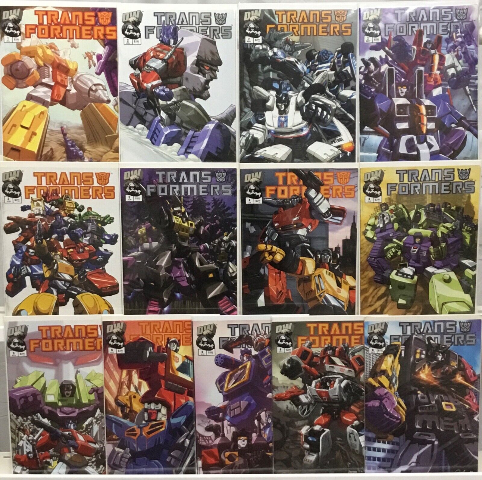 Dreamwave Productions Transformers Generation #1-6 Complete Set Plus Variants