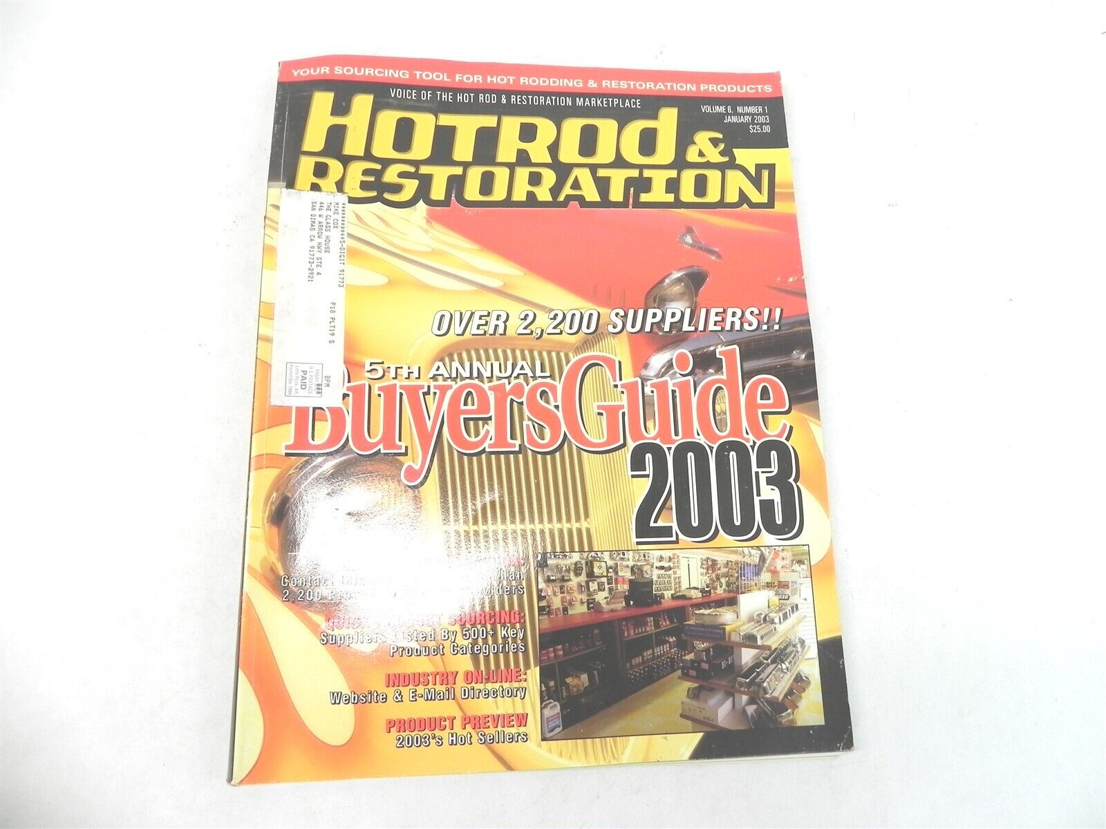 VINTAGE HOT ROD AND RESTORATION BUYERS GUIDE 2003 CLASSIC CARS MUSCLE DRAG 