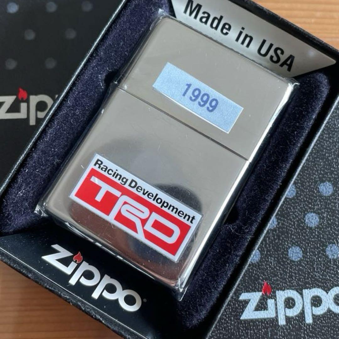 ZIPPO Lighter 1999 vintage plain TRD Racing Development seal Silver ZIPPO ZIPPO
