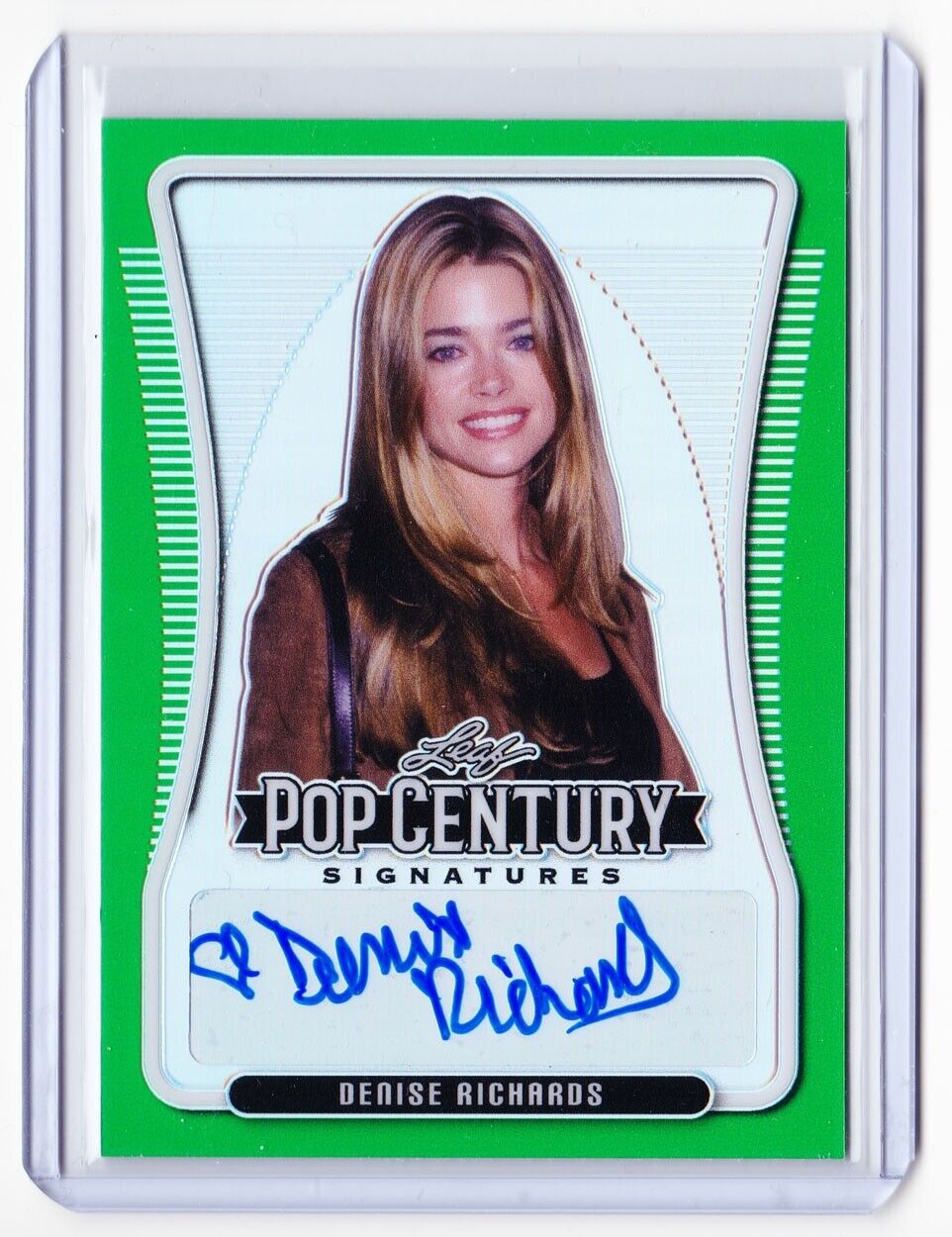 Denise Richards 2020 Pop Century Autograph Card /7  Rare FULL Signature Auto