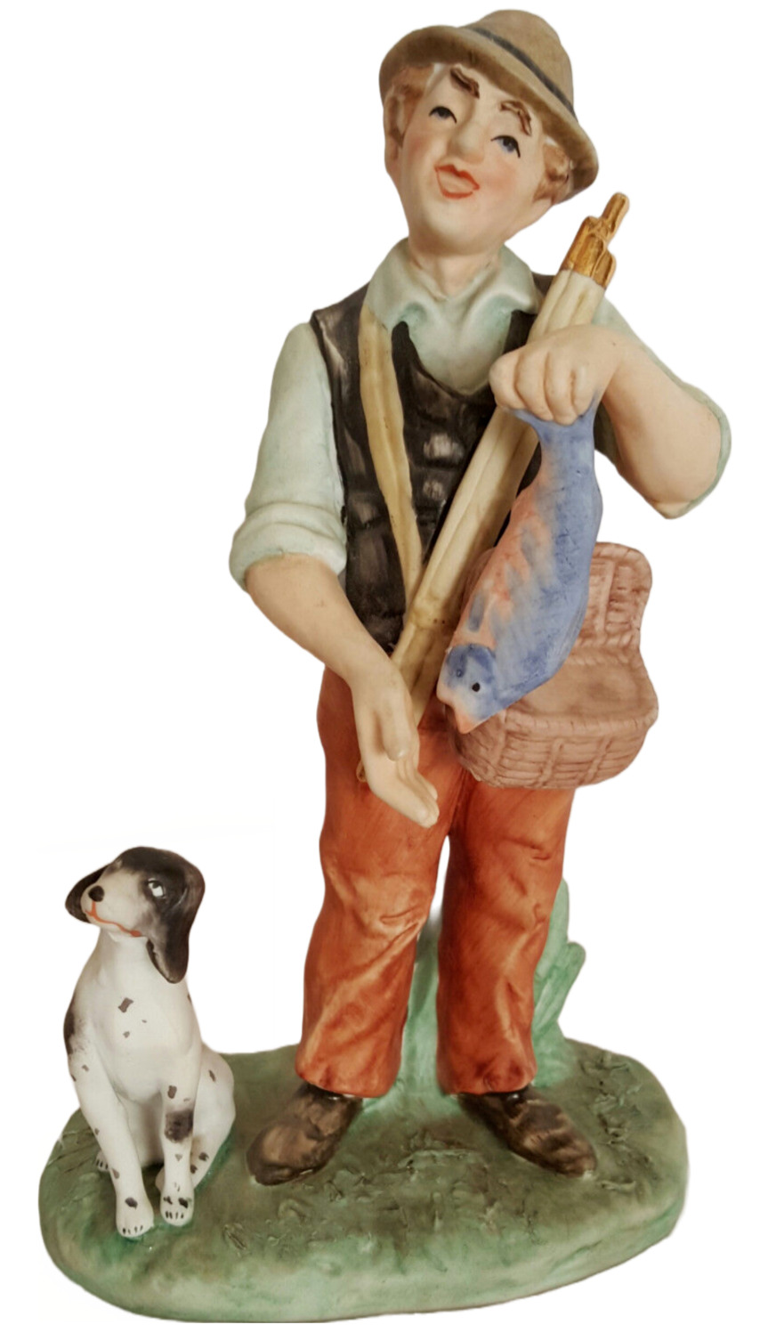 Vintage Fishermans Delight Figurine By Pucci 3178  8\