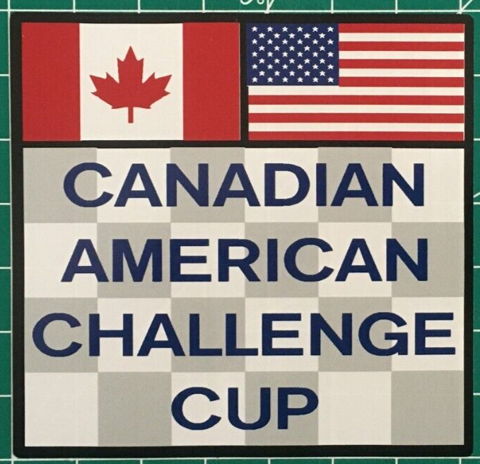 Vintage Sports Car Racing Sticker - CAN-AM Canadian American Challenge Cup