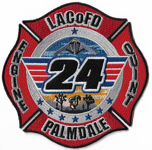 LA County Station 24 Red Design Palmdale Squirrel - NEW  Fire Patch 