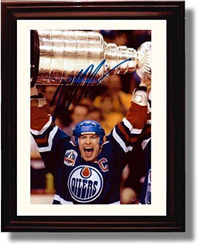 16x20 Framed Mark Messier Stanley Cup Celebration Autograph Promo Print -