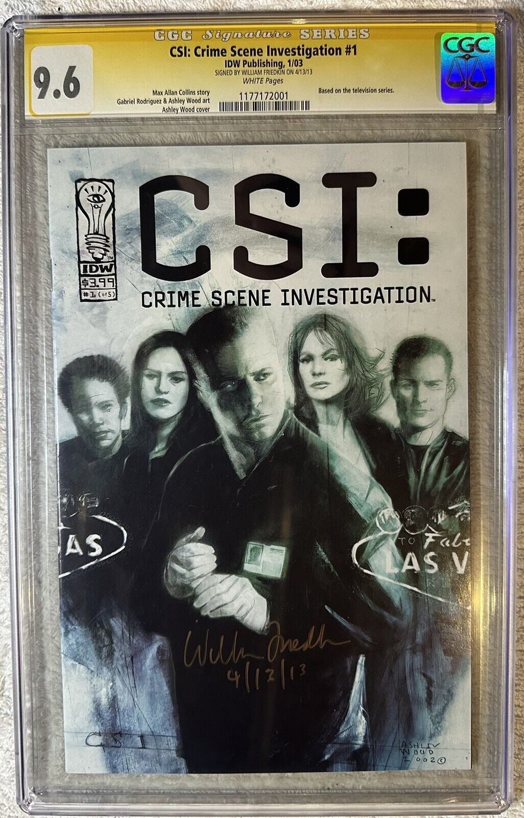 CSI: Crime Scene Investigation #1 CGC SS 9.6 William Friedkin Famous Director
