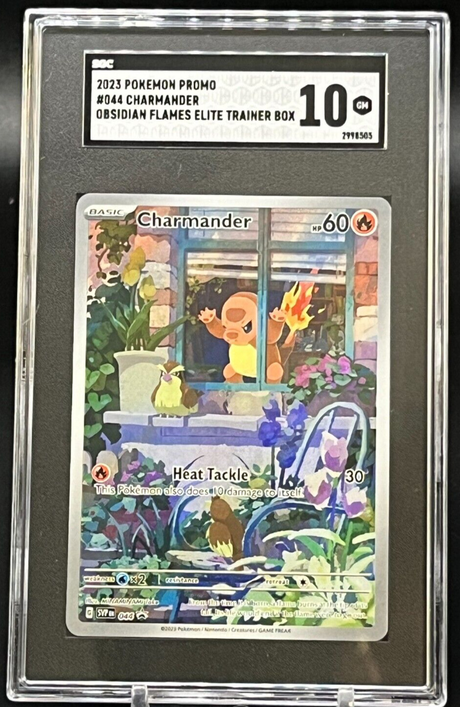 Charmander Promo Pokemon TCG Obsidian Flames 044 SGC 10
