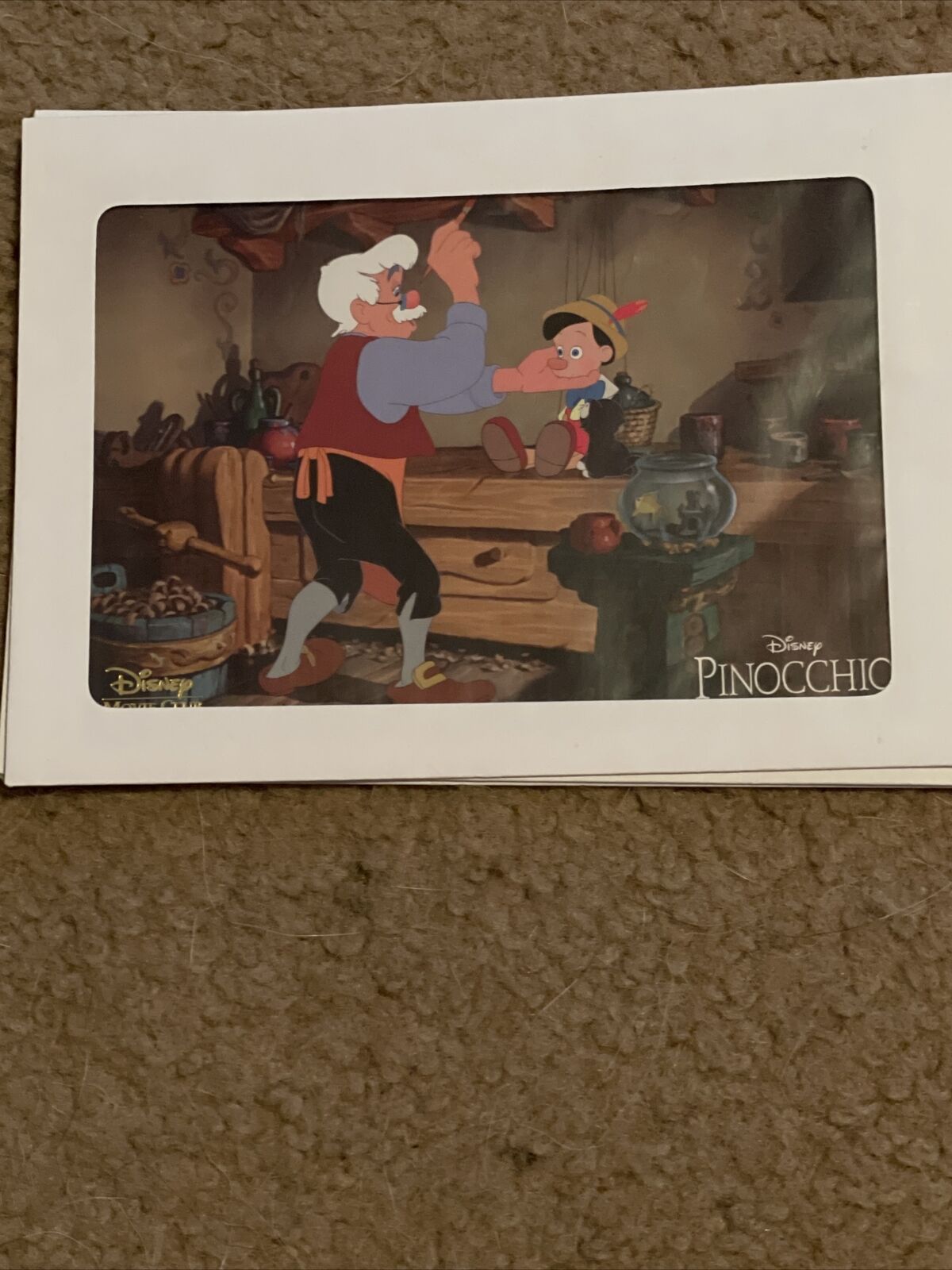 NEW Disney Movie Club DMC Exclusive Pinocchio 5x7 Lithograph