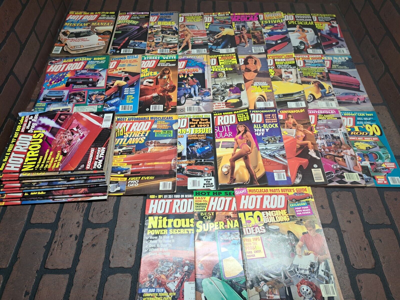 Vintage Hot Rod Magazine Lot Of 38 1986-1997