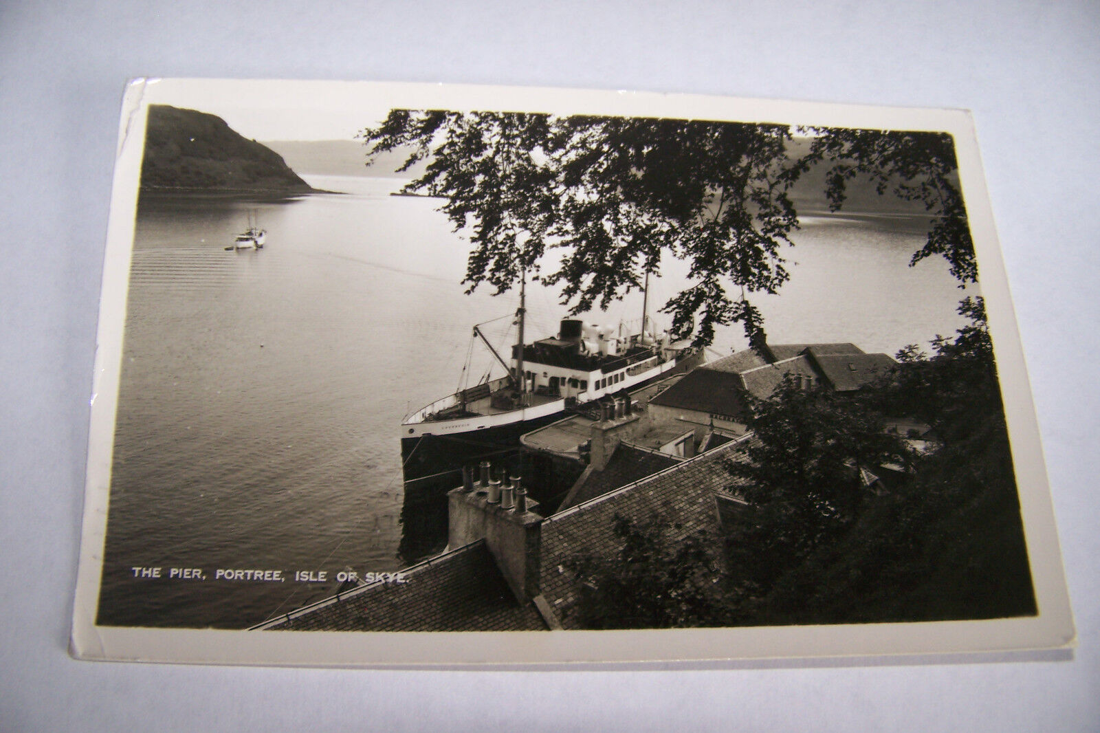 Rare Vintage Or Antique RPPC Real Photo Postcard A4 England Boat Ship Skye Isle