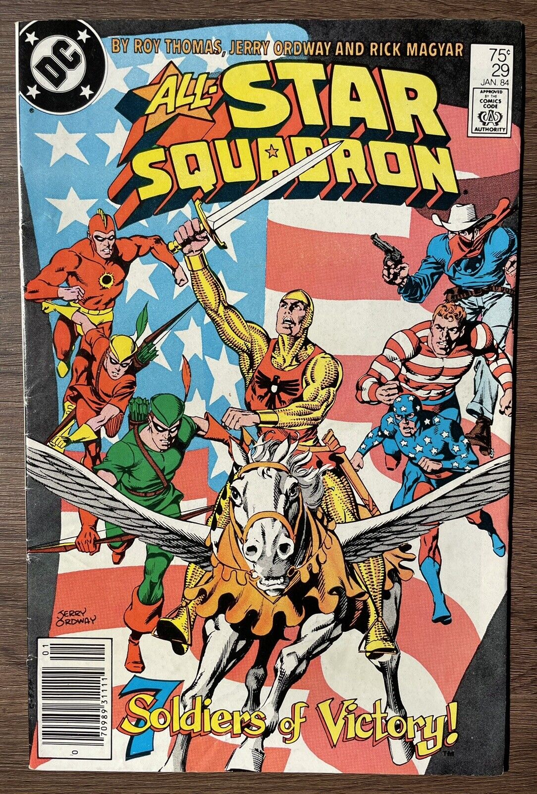 ALL-STAR SQUADRON #29 (DC Comics 1984) 7 Soldiers of Victory • NEWSSTAND • VG/FN