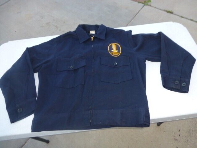 Richfield service gas station uniform jacket Unitog size 42 1960\'s logo patch D7