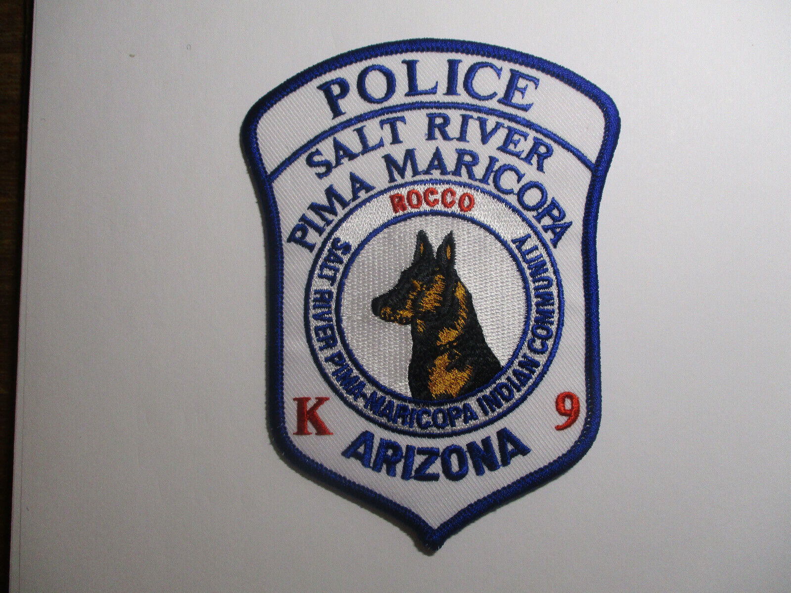 vintage 2000 era Salt River Pima Maricopa County K9 unit Arizona AZ Police Patch