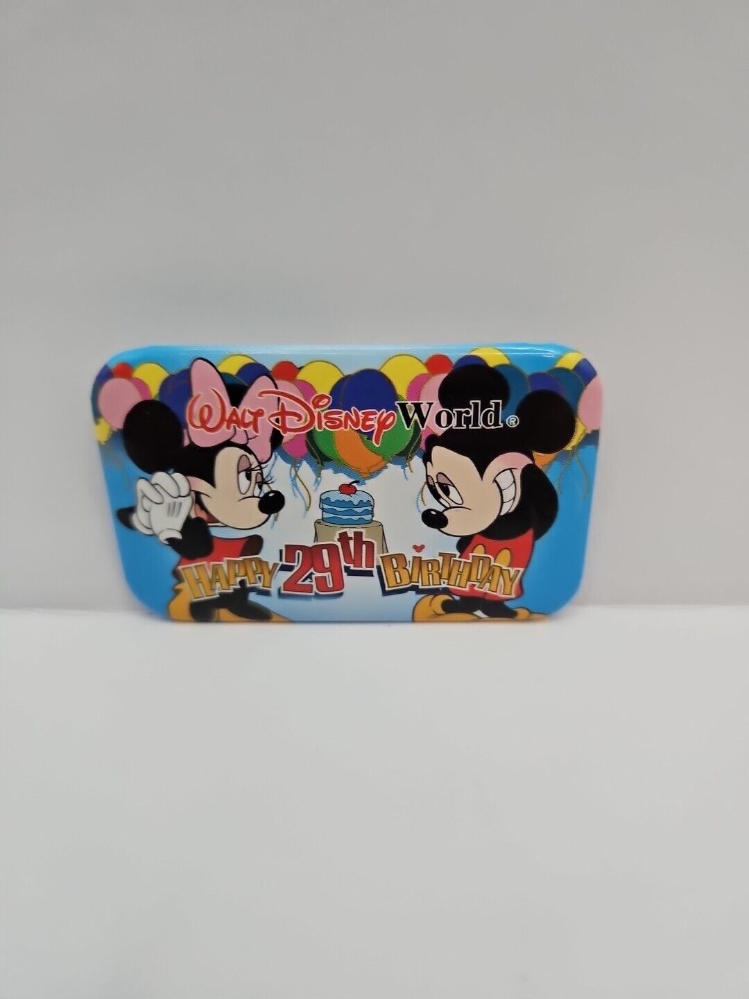 Walt Disney World Happy 29th Birthday Cast Button Mickey & Minnie Mouse