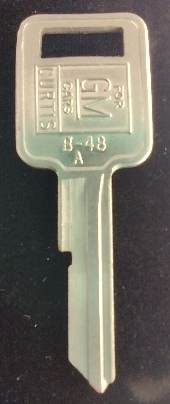 Blank Key Curtis B-48A For GM Cars Appx 2-1/8” New Old Stock *Choose Quantity*