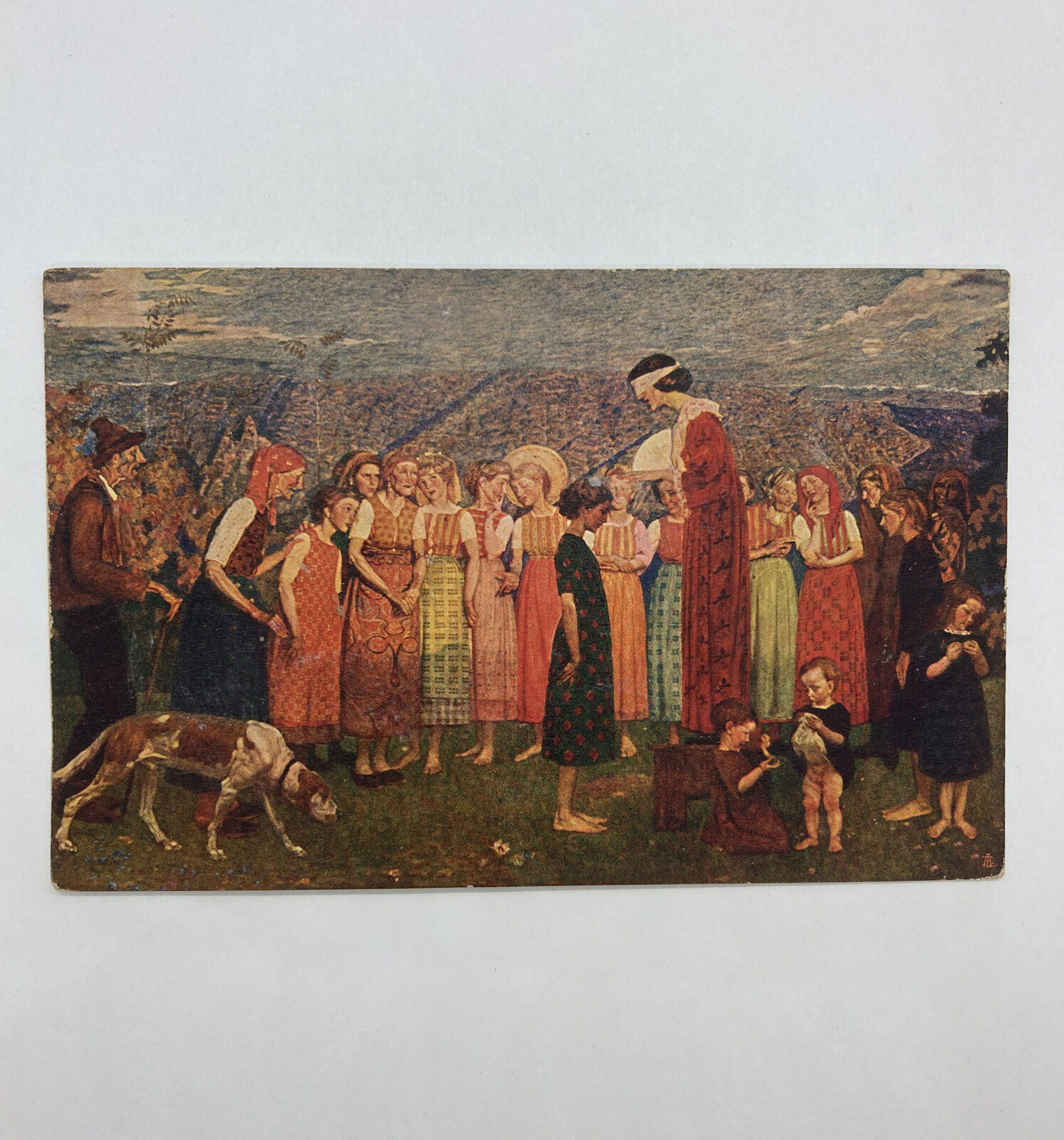 1914 postcard Adolfo MATTIELLI Gipsy Esposizione Internazionale Venezia art Rare