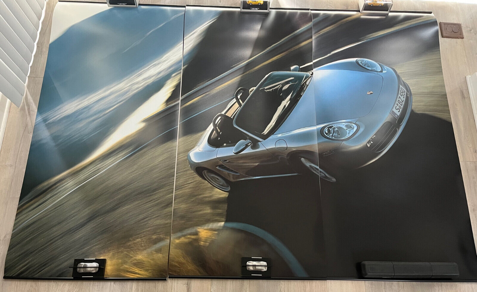 PORSCHE OFFICIAL BOXSTER & BOXSTER S SHOWROOM VINYL DISPLAY POSTER 2005 - 2008
