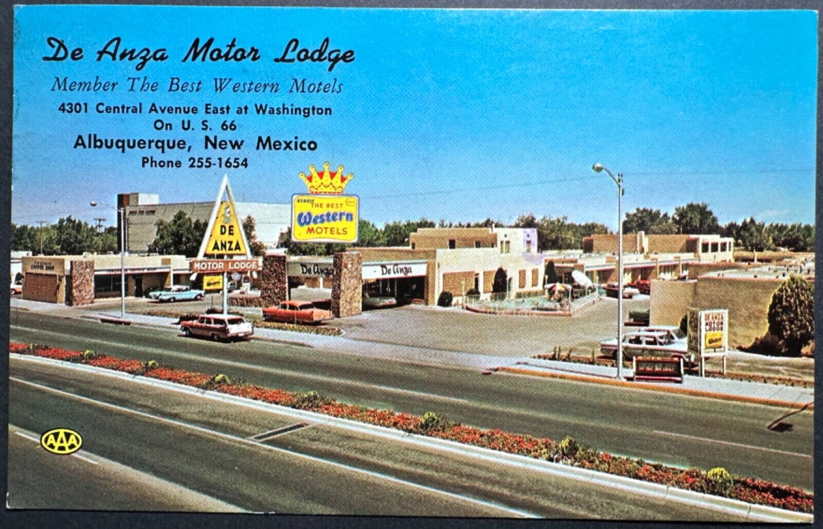 De Anza Motel Albuquerque New Mexico Backside Nixon Resigns Postcard