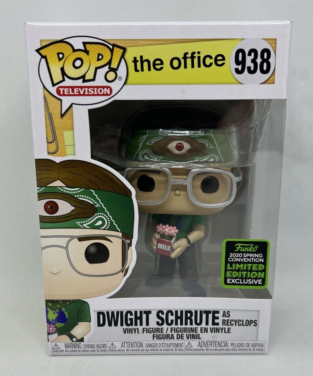Funko Pop The Office Dwight Schrute #938 Recyclops 2020 Spring Convention