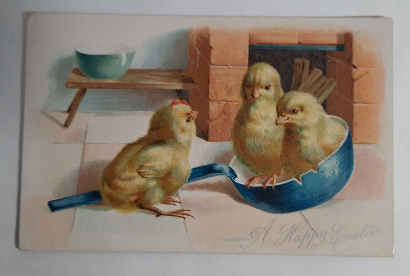 UNUSED~TUCK and Sons~GERMANY~Series 111~ c1900~EASTER Postcard~CHICKS~Antique