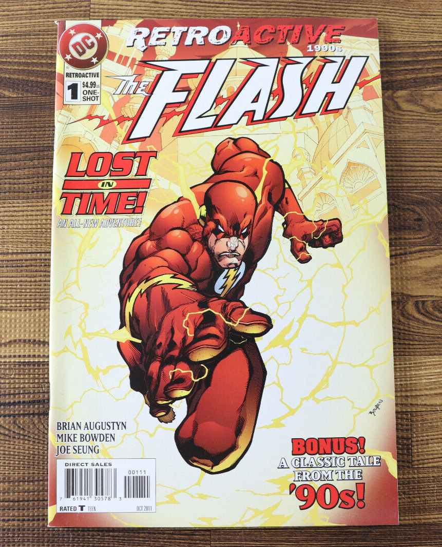 2011 DC Comics RetroActive 1990s The Flash Lost In Time #1 VF/VF+
