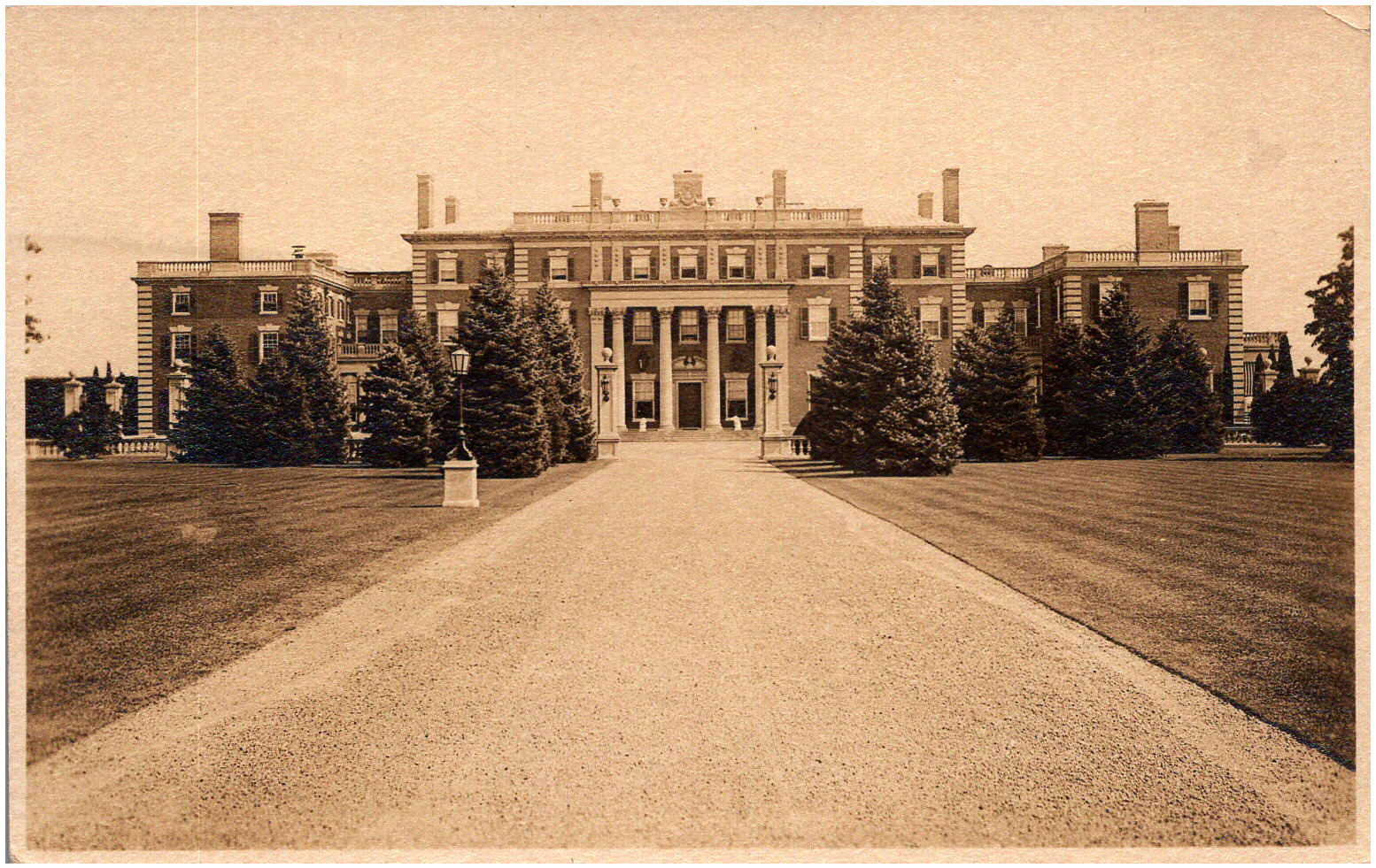Vanderbilt Twombly Florham Mansion Madison New Jersey 1910s RPPC Postcard Photo