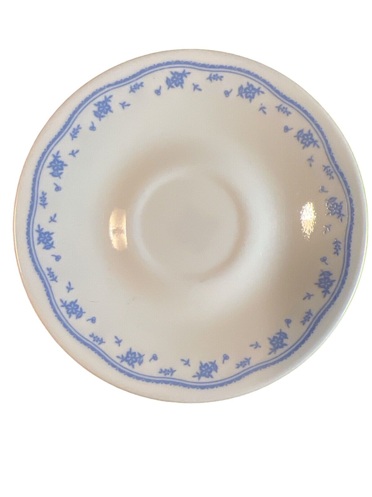 4 Corelle Morning Blue Saucers 6.25\