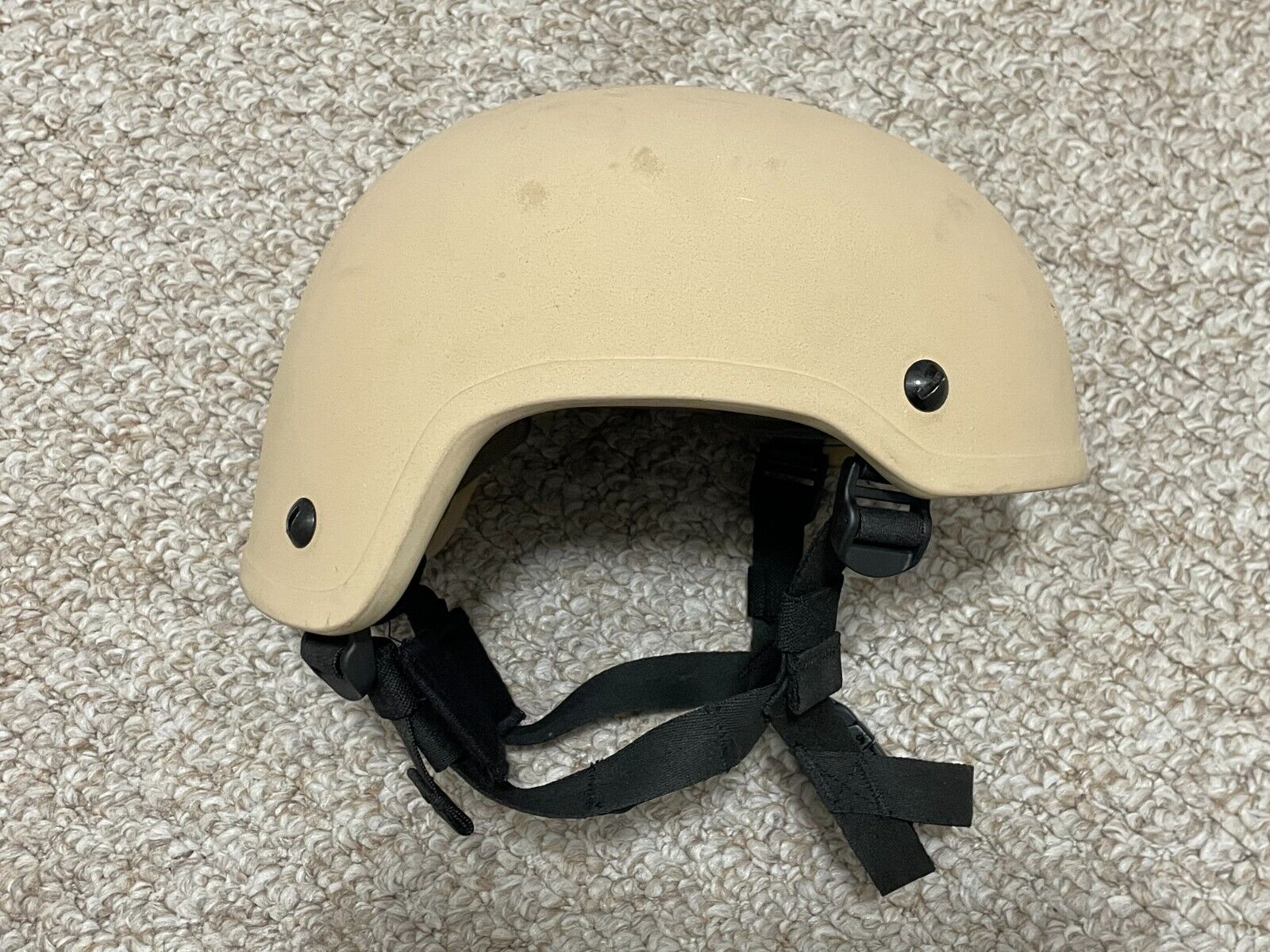 MSA TC 2001 High Cut Combat Helmet Three holes Size L