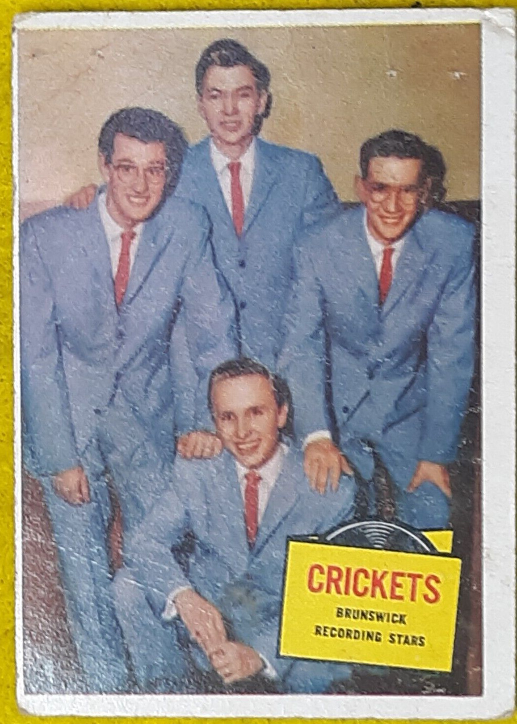 1957 Topps Hit Stars Trading Card Buddy Holly And The Cricket #51 Non Sports 