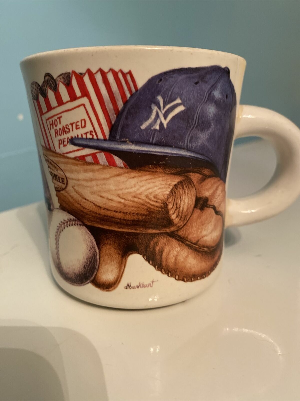 Vintage Potpourri Designs Sports Nostalgia Mug Yankees And Red Sox Baseball 1994