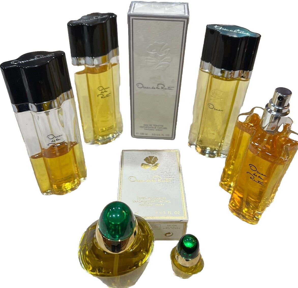 Lot of 8 Vintage Oscar De La Renta Parfume & Eau De Toilette + Volupte Variety