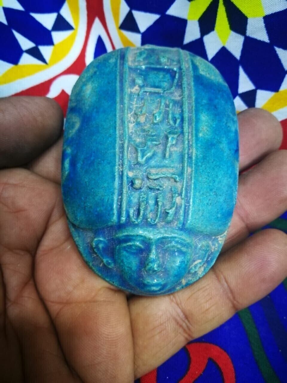 Unique Ancient Egyptian Antiques of Scarab Beetle khepri Rare Egyptian BC