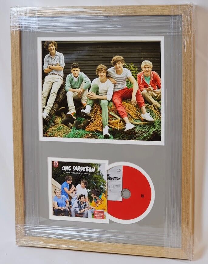 One Direction signed Autographed Live While We're Young CD Harry Styles JSA LOA
