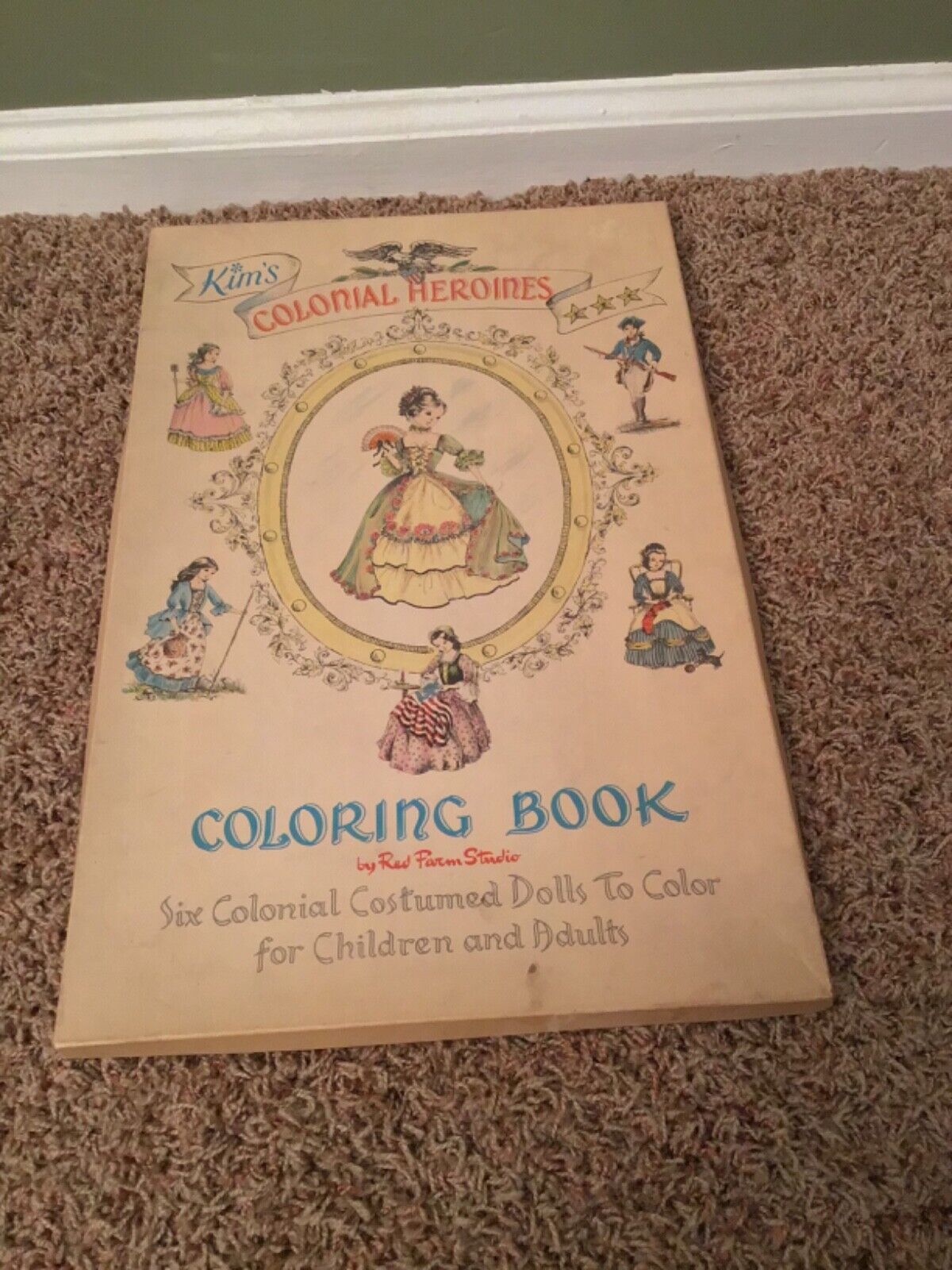 Vintage Kim’s Colonial Heroines Coloring Book by Red Farm Studio