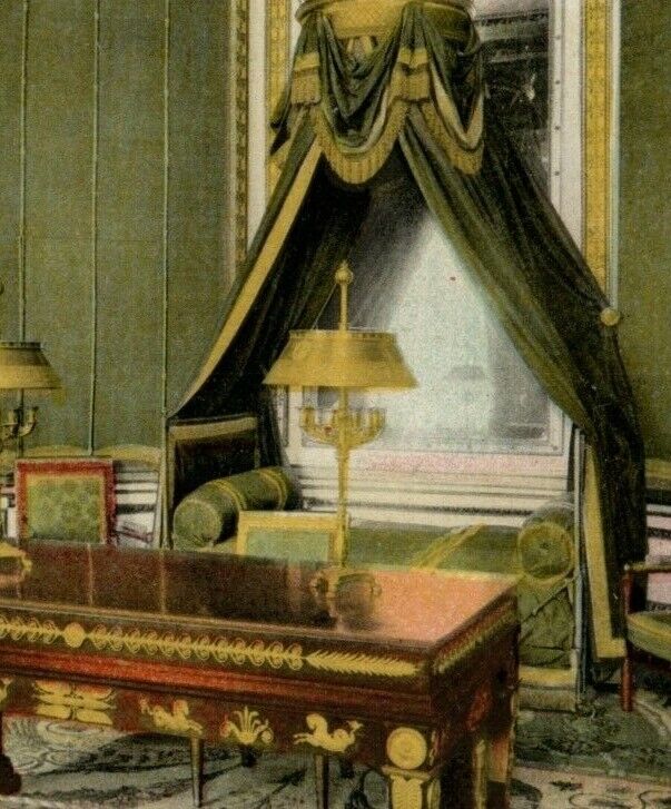 C1900 France Palace of Fontainebleau Cabinet Room Colour RPPC  Postcard