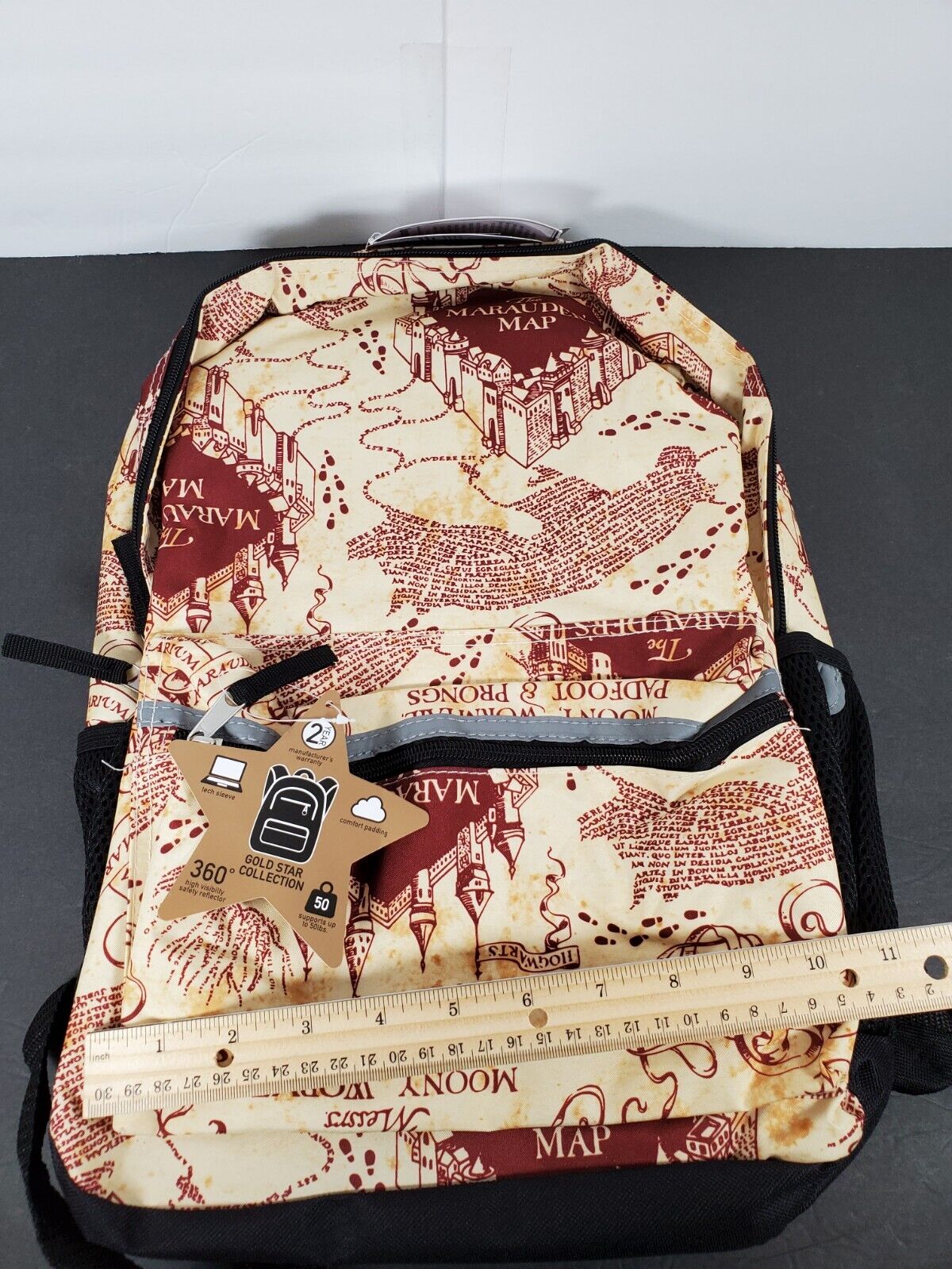 Accessory Innovations Harry Potter Marauder's Map Backpack NWT wizard school 