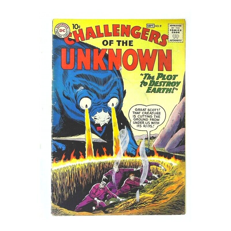 Challengers of the Unknown #9  - 1958 series DC comics VG [w,