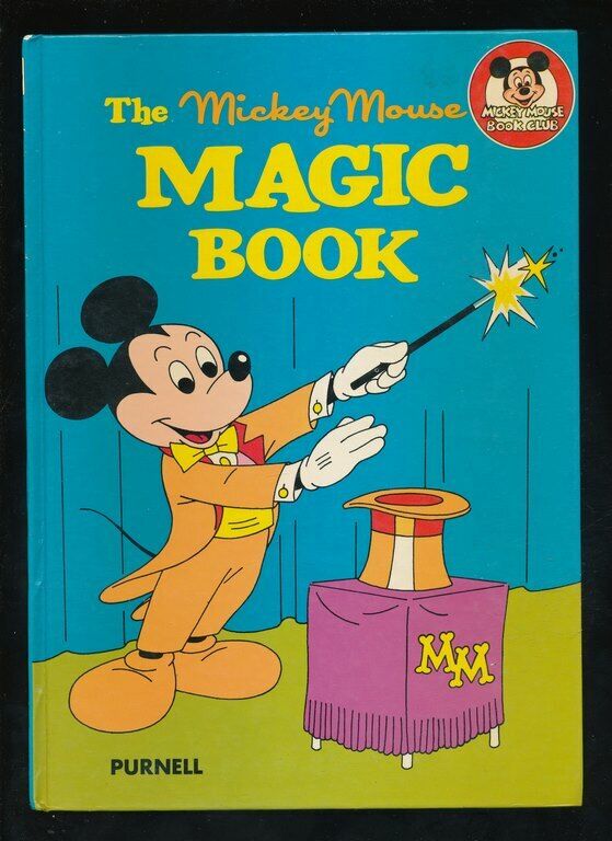 DISNEYANA- HC book-UK-PURNELL-Mickey Mouse Magic Book-1977-
