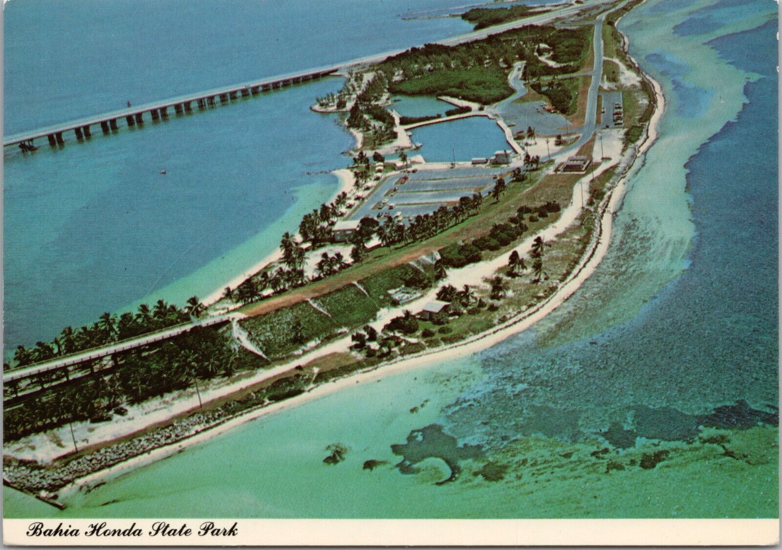 FLORIDA KEYS ~ Aerial View Of Bahia Honda State Park - Postcard