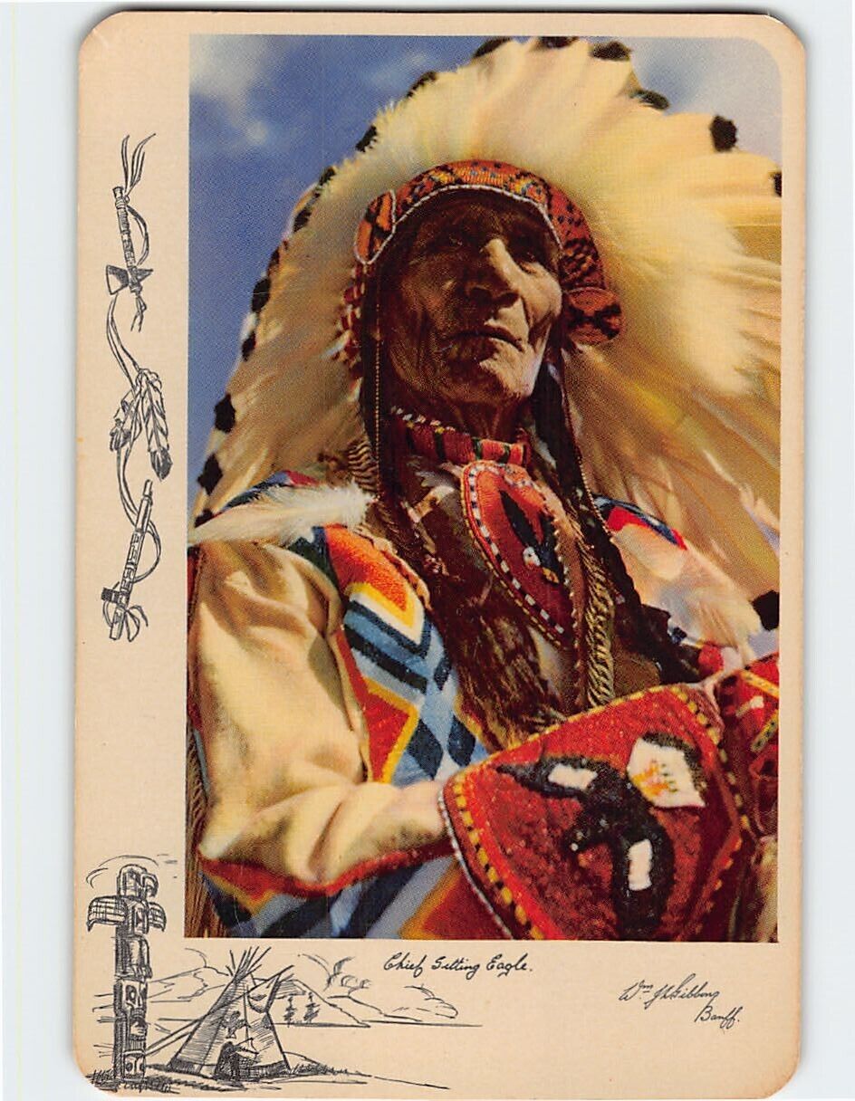 Postcard Chief Sitting Eagle